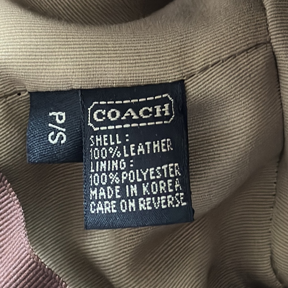 Coach leather bucket hat. 100% Leather. Vintage style. No longer available - Picture 4 of 6